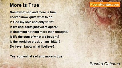 Sandra Osborne - More Is True