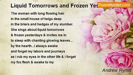 Andrew Rymill - Liquid Tomorrows and Frozen Yesterdays
