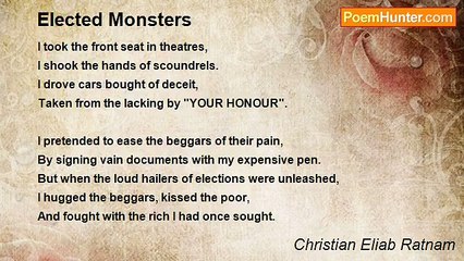 Christian Eliab Ratnam - Elected Monsters