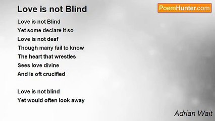 Adrian Wait - Love is not Blind