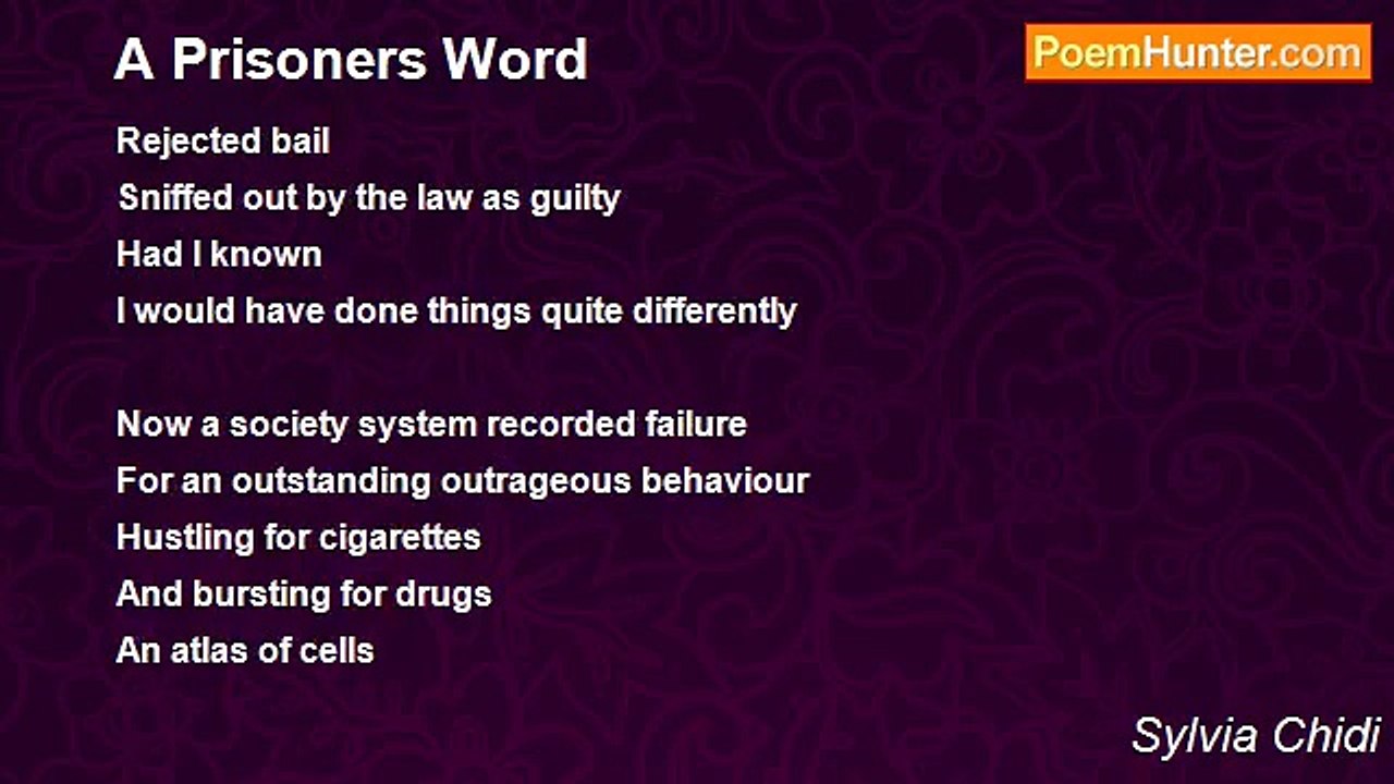 Sylvia Chidi - A Prisoners Word