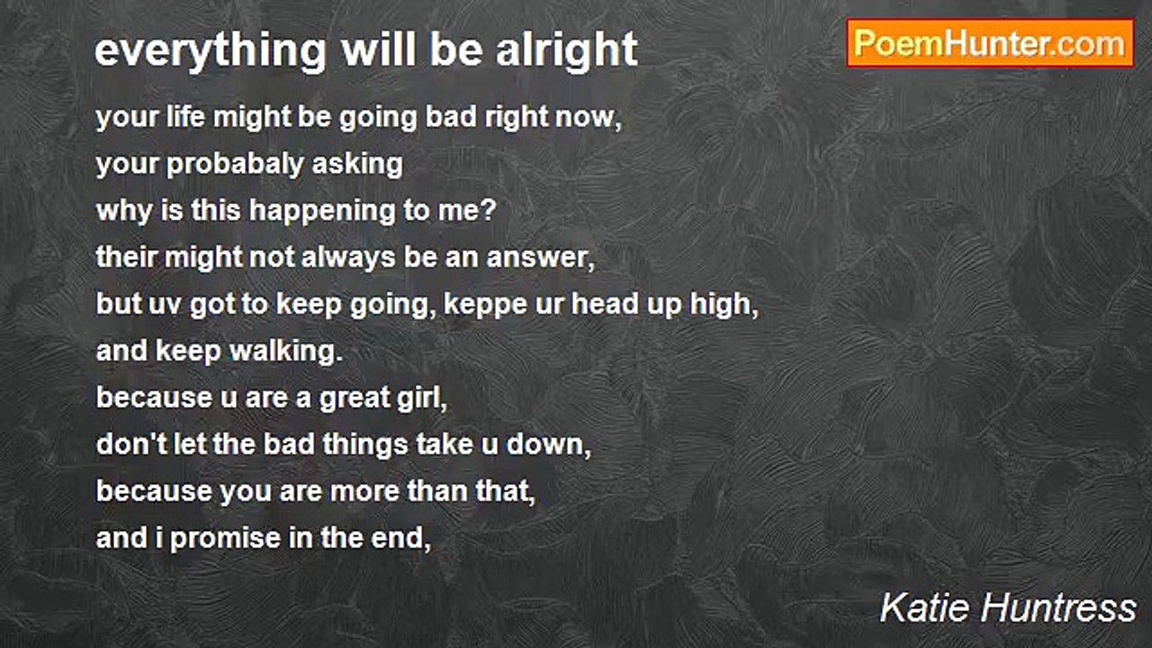 Katie Huntress - everything will be alright