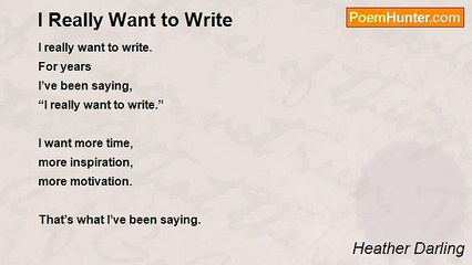 Heather Darling - I Really Want to Write