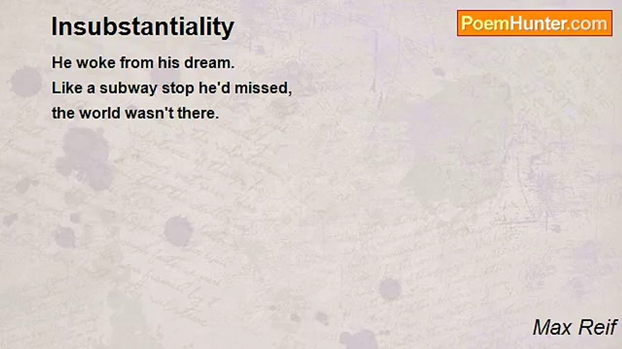 Max Reif - Insubstantiality