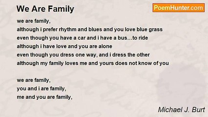 Michael J. Burt - We Are Family