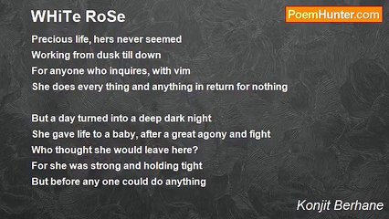 Konjit Berhane - WHiTe RoSe