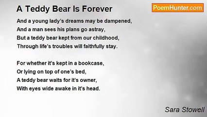 Sara Stowell - A Teddy Bear Is Forever