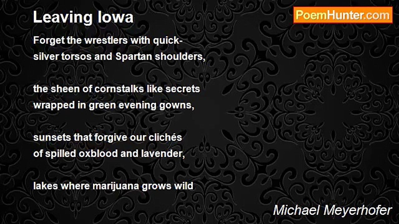 Michael Meyerhofer - Leaving Iowa