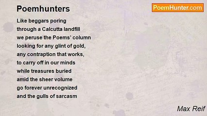 Max Reif - Poemhunters
