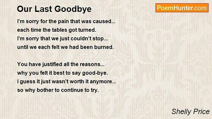Shelly Price - Our Last Goodbye