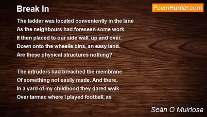 Seán O Muiríosa - Break In