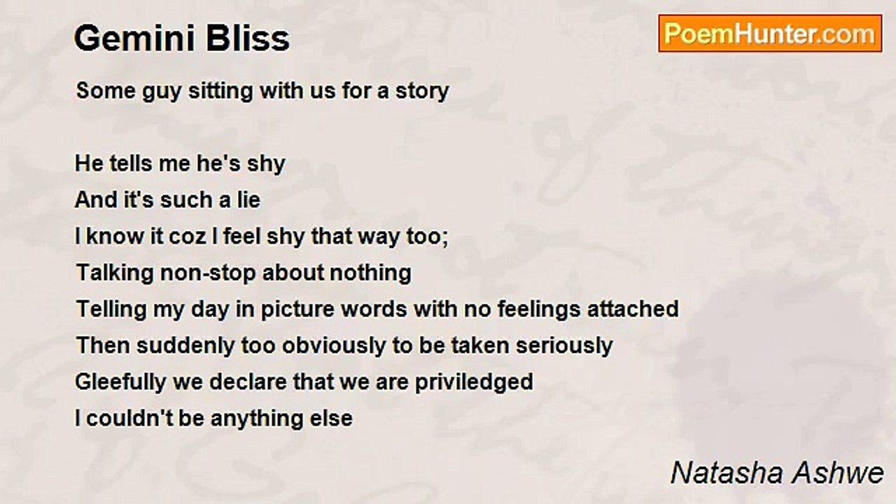 Natasha Ashwe - Gemini Bliss