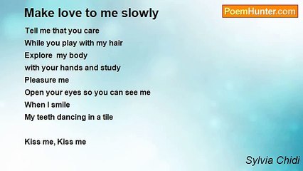 Sylvia Chidi - Make love to me slowly