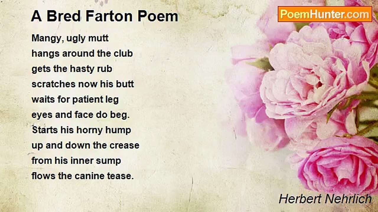 Herbert Nehrlich - A Bred Farton Poem