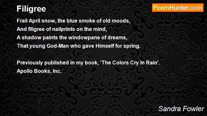 Sandra Fowler - Filigree