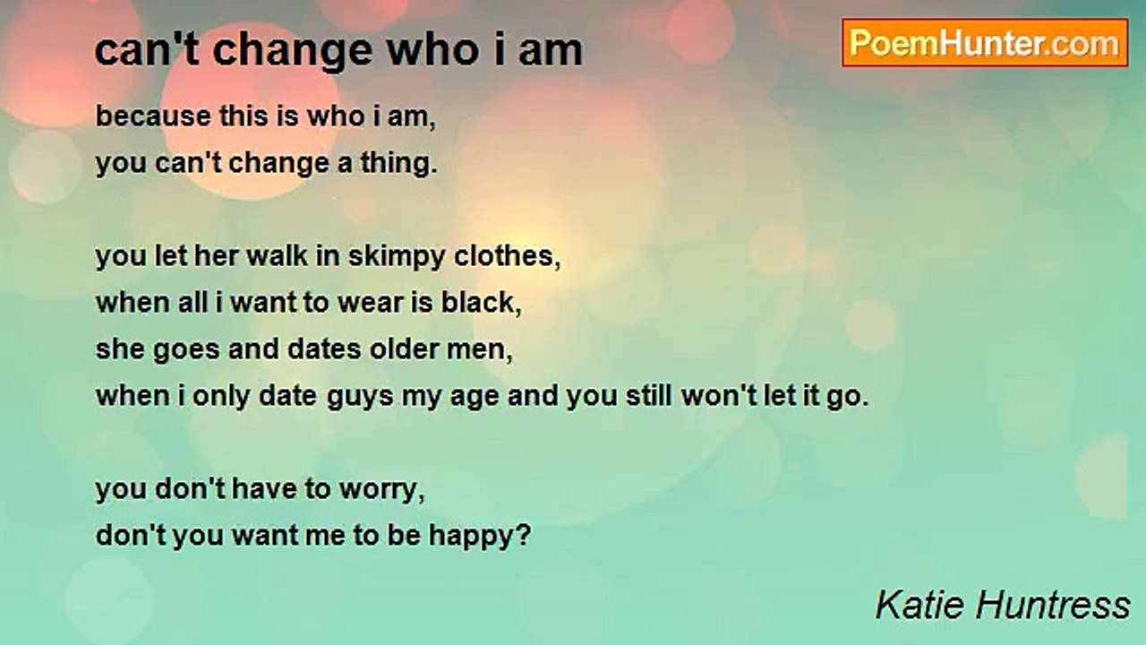 Katie Huntress - can't change who i am