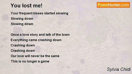 Sylvia Chidi - You lost me!