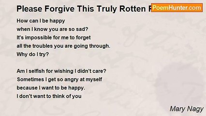 Mary Nagy - Please Forgive This Truly Rotten Person