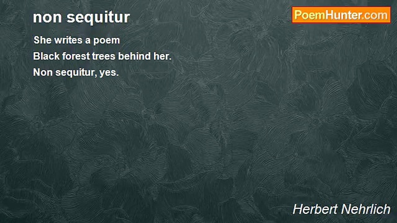 Herbert Nehrlich - non sequitur