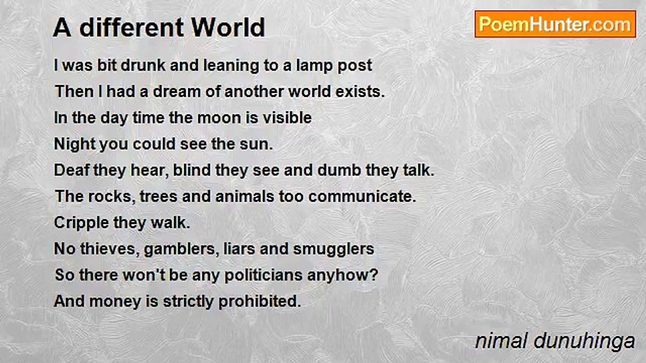 nimal dunuhinga - A different World