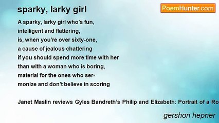 gershon hepner - sparky, larky girl