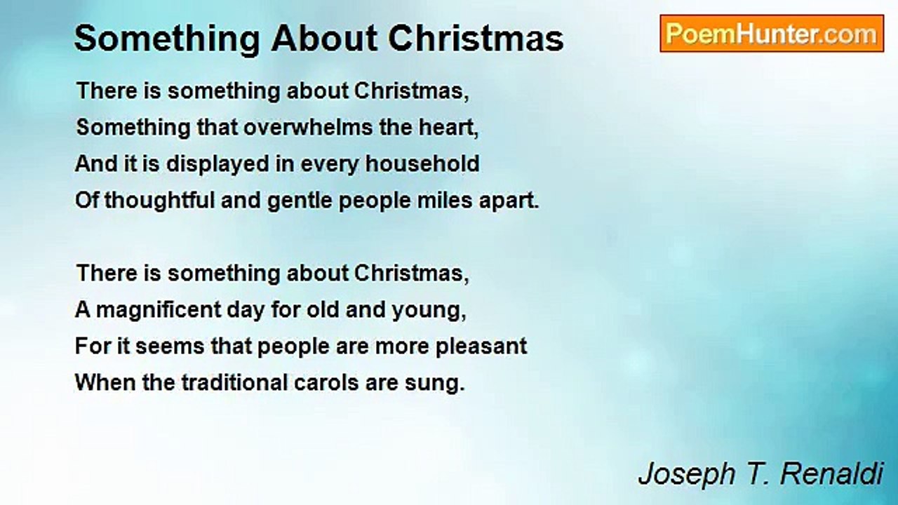Joseph T. Renaldi - Something About Christmas