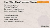 Mary Nagy - How ''Mary Nagy'' became ''Maggie''