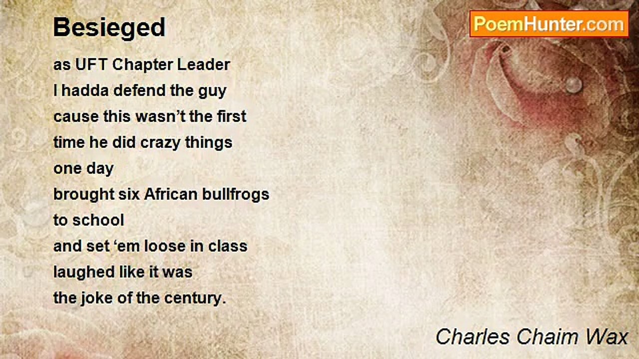 Charles Chaim Wax - Besieged