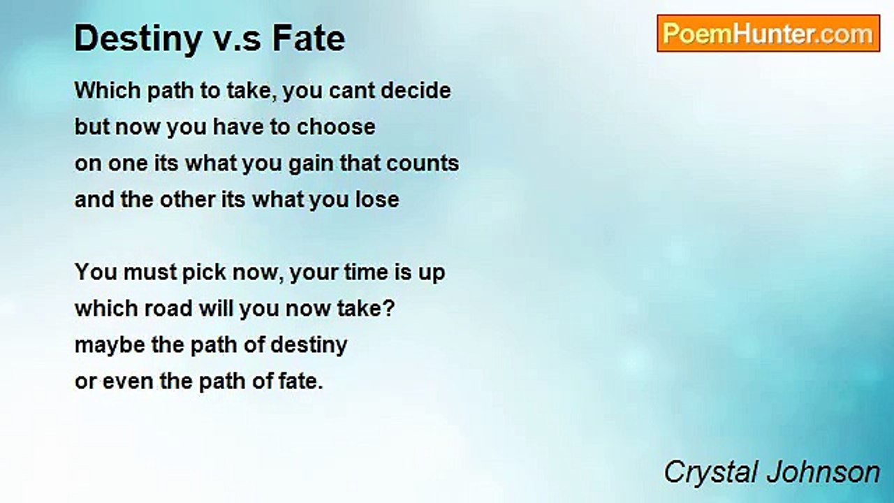 Crystal Johnson - Destiny v.s Fate