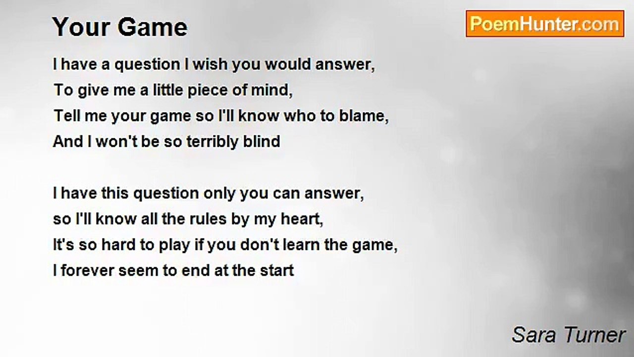 Sara Turner - Your Game