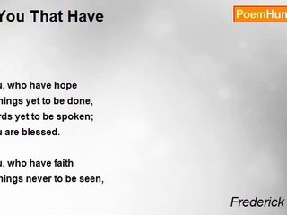 Frederick Kesner - 0 You That Have