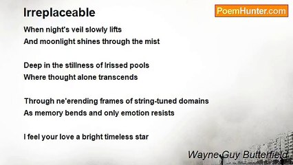 Wayne Guy Butterfield - Irreplaceable