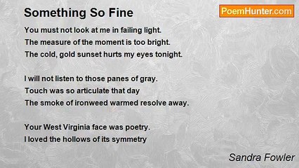 Sandra Fowler - Something So Fine