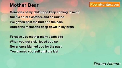 Donna Nimmo - Mother Dear