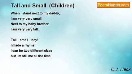 C.J. Heck - Tall and Small  (Children)