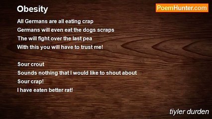 tiyler durden - Obesity