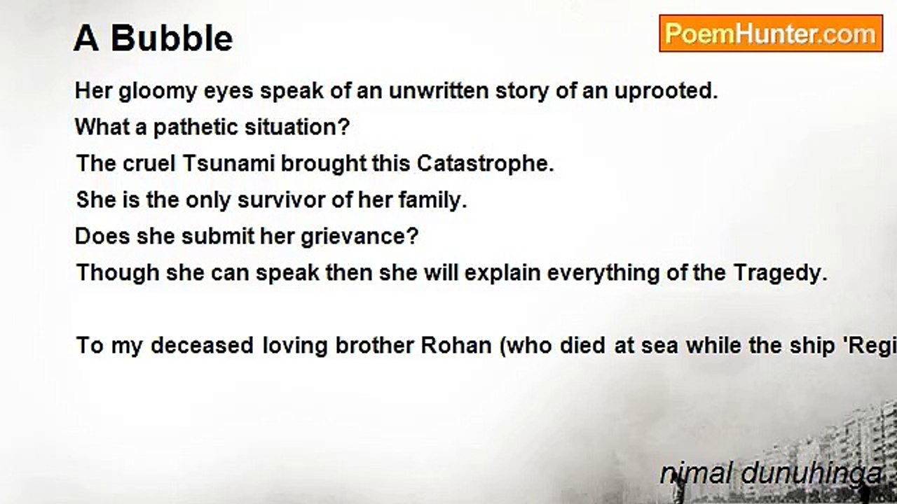 nimal dunuhinga - A Bubble