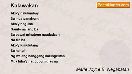 Marie Joyce B. Negapatan - Kalawakan