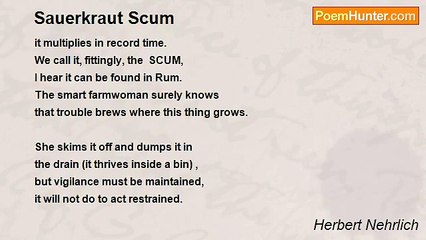 Herbert Nehrlich - Sauerkraut Scum