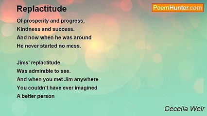 Cecelia Weir - Replactitude