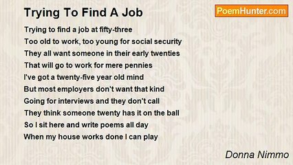 Donna Nimmo - Trying To Find A Job