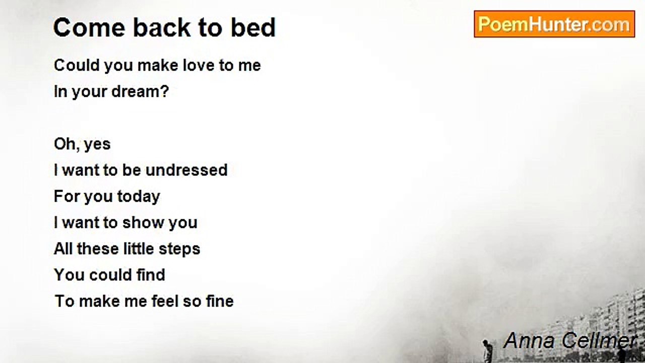 Anna Cellmer - Come back to bed