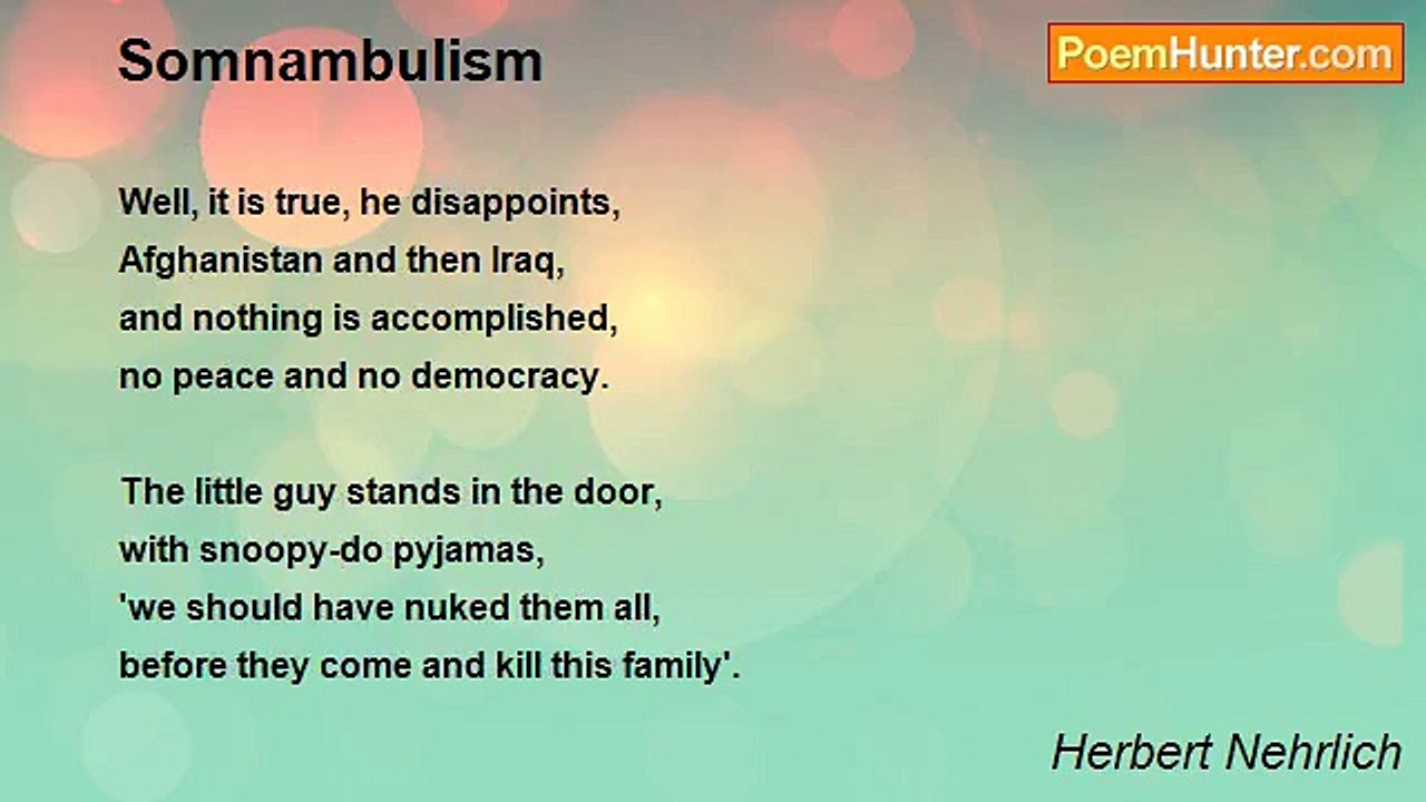 Herbert Nehrlich - Somnambulism