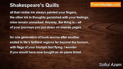 Sofiul Azam - Shakespeare’s Quills