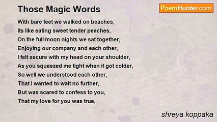 shreya koppaka - Those Magic Words