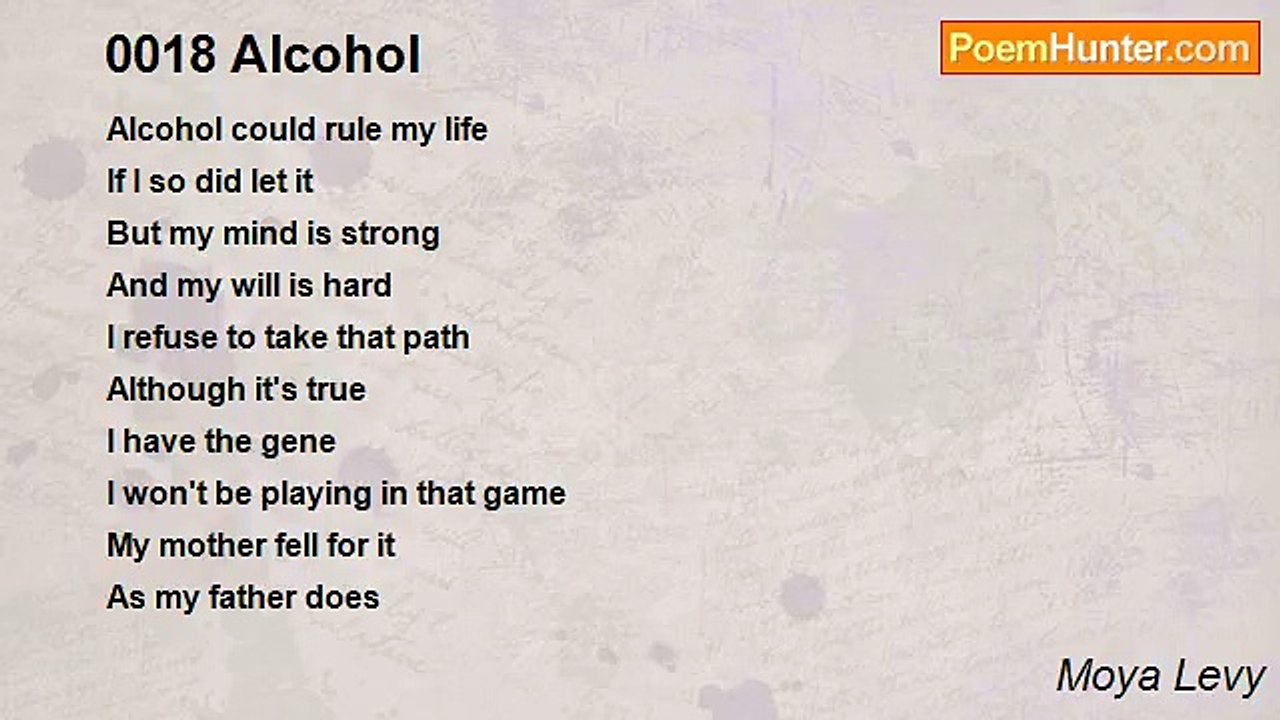 Moya Levy - 0018 Alcohol