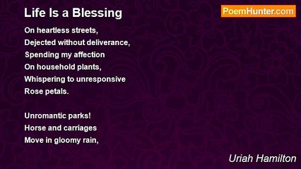 Uriah Hamilton - Life Is a Blessing
