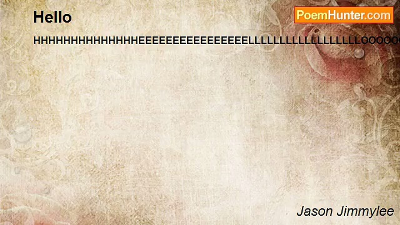 Jason Jimmylee - Hello