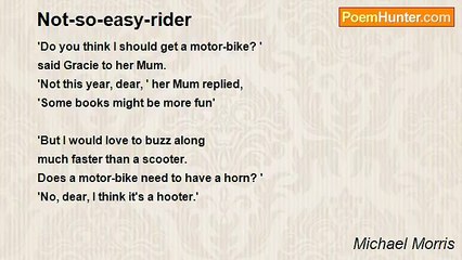 Michael Morris - Not-so-easy-rider