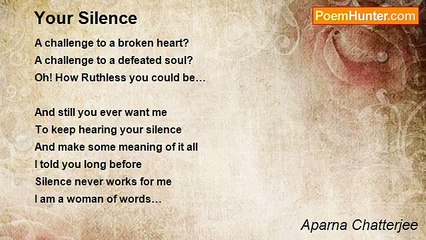 Aparna Chatterjee - Your Silence